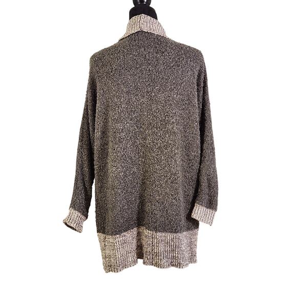 DAVID KAHN Gray Wool Cardigan, Size Medium - Picture 3 of 10